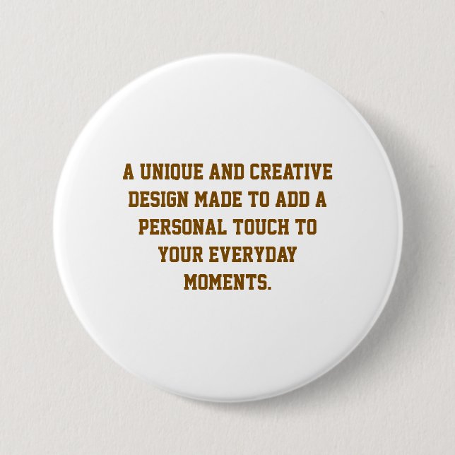 Create Your Own Round Button (Front)