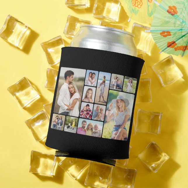 Create Your Own Round Corners 12 Photo Collage  Can Cooler (In Situ Summer)