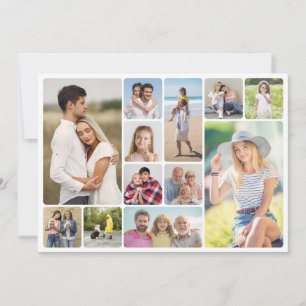 Create Your Own Round Corners 12 Photo Collage Card