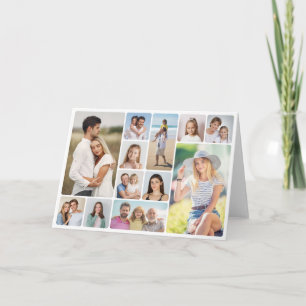 Create Your Own Round Corners 12 Photo Collage Card