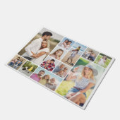 Create Your Own Round Corners 12 Photo Collage Doormat (Angled)