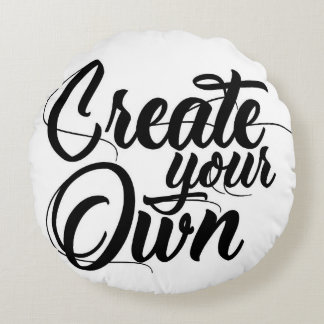Create your own round cushion