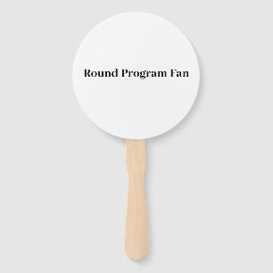 Create Your Own Round Hand Fan 5.75" diameter