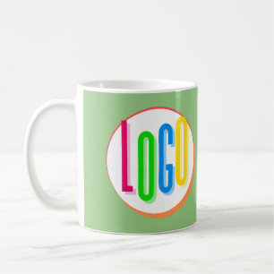 CREATE YOUR OWN ROUND LOGO TEMPLATE PROTOTYPE COFFEE MUG