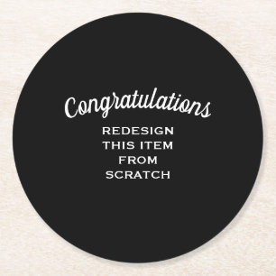 Create Your Own Round Paper Coaster