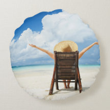 Create Your Own Round Photo Pillow