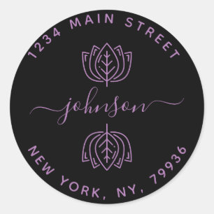 Create Your Own Round Return Address Classic Round Classic Round Sticker