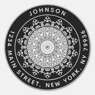 Create Your Own Round Return Address Classic Round Sticker