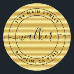 Create Your Own Round Return Address Classic Round Sticker<br><div class="desc">Create Your Own Round Return Address</div>