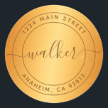 Create Your Own Round Return Address Classic Round Sticker<br><div class="desc">Create Your Own Round Return Address</div>