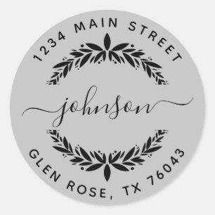 Create Your Own Round Return Address Classic Round Sticker