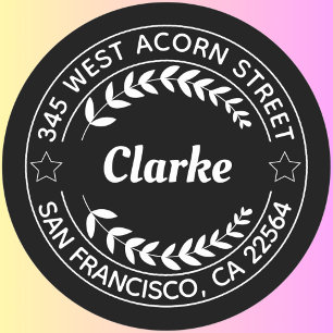 Create Your Own Round Return Address Classic Round Sticker