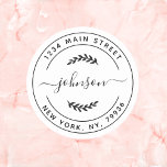 Create Your Own Round Return Address Classic Round Sticker<br><div class="desc">Create Your Own Round Return Address</div>