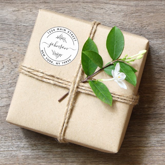 Create Your Own Round Return Address Classic Round Sticker (Creator Uploaded)