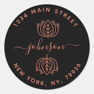 Create Your Own Round Return Address Classic Round Sticker