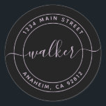 Create Your Own Round Return Address Classic Round Sticker<br><div class="desc">Create Your Own Round Return Address</div>