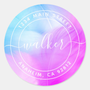 Create Your Own Round Return Address Classic Round Sticker