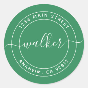 Create Your Own Round Return Address Classic Round Sticker