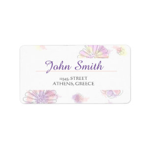 Create Your Own Round Return Address Label