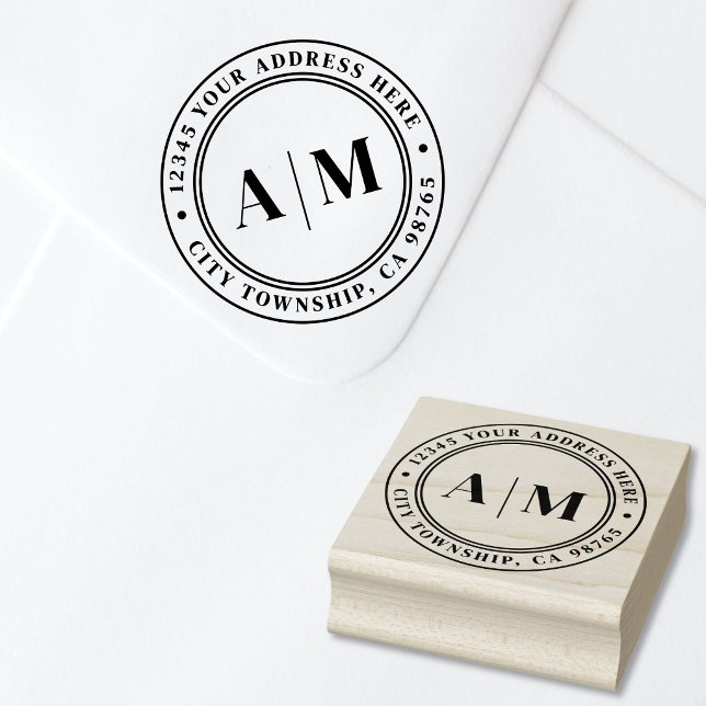 Create Your Own Round Return Address Rubber Stamp (Create Your Own Round Return Address Rubber Stamp )