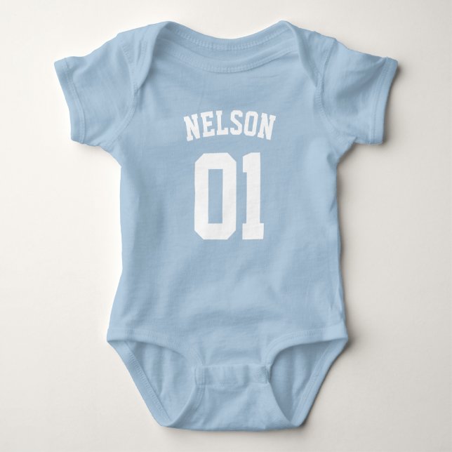 Create Your Own Royal Blue New Baby Bodysuit (Front)