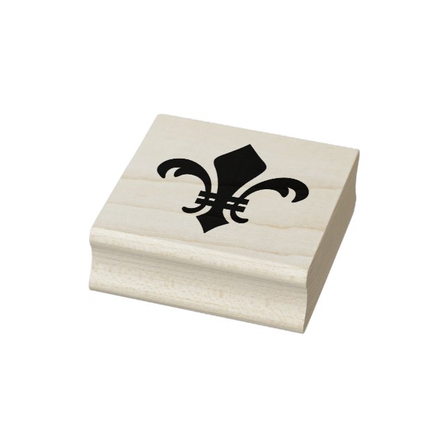 Create Your Own Royal Fleur De Lis Rubber Stamp (Stamp)