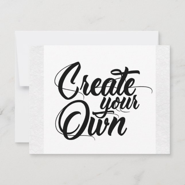 Create Your Own RSVP Card (Front)