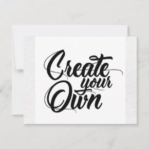 Create Your Own RSVP Card