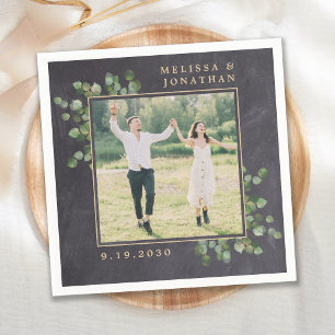 Create Your Own Rustic Eucalyptus Wedding Napkin