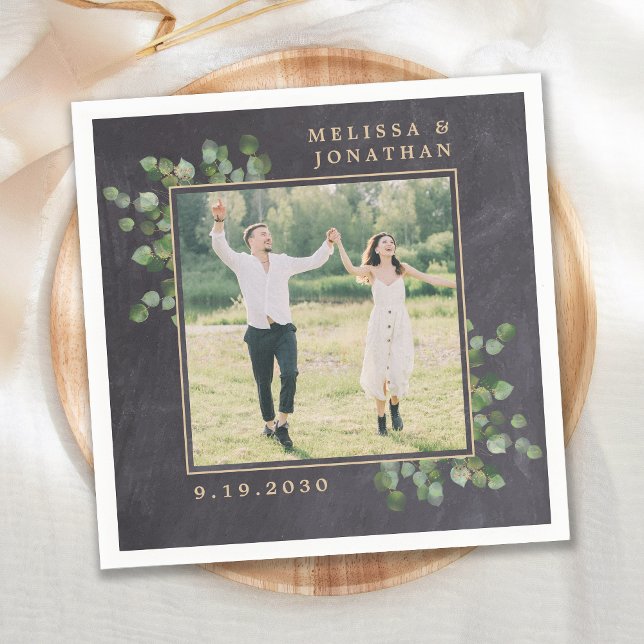 Create Your Own Rustic Eucalyptus Wedding Napkin (Creator Uploaded)