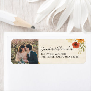 Create your own rustic floral photo Wedding