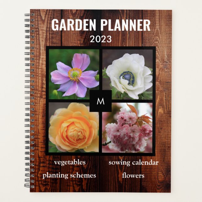 Create your own rustic garden photo planner (Front)