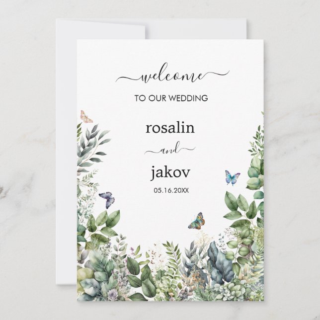 Create Your Own rustic wedding Invitation (Front)