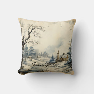 Create Your Own Rustic Winter Church Cushion