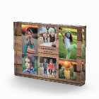Create your own rustic wood family photo collage