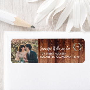 Create your own rustic wood monogram photo Wedding
