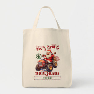 Create Your Own Santa ATV Gift Sack Tote Bag