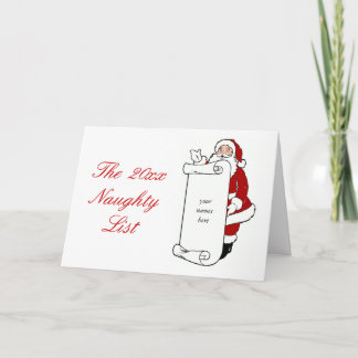 Create Your Own Santa's Naughty List Holiday