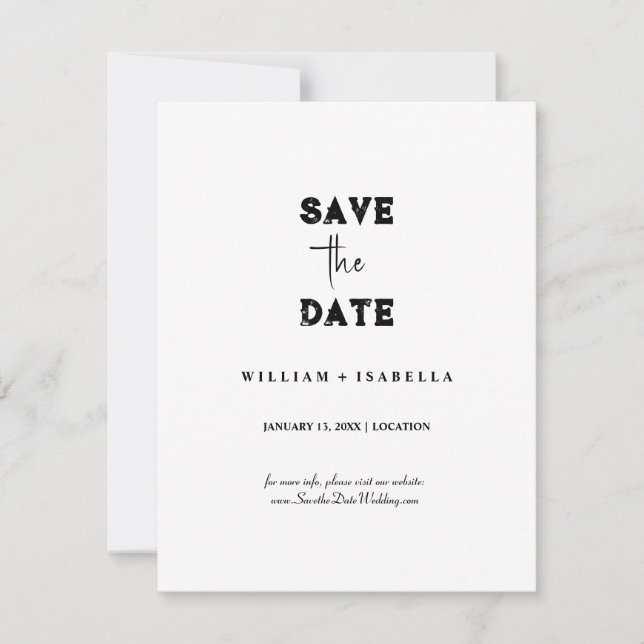 Create your own save the date cards (Front)
