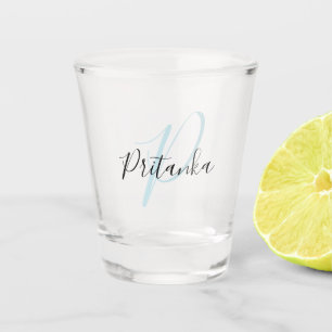 Create Your Own Script Monogrammed Initial & Name  Shot Glass