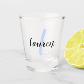 Create Your Own Script Monogrammed Initial & Name  Shot Glass