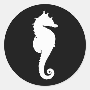 Create Your Own Sea Horse Classic Round Sticker