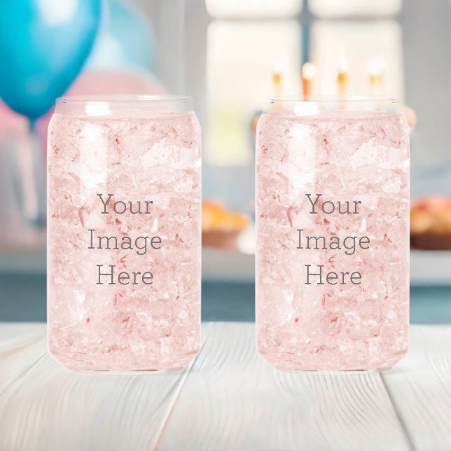 Drinkware Style: Printed Can Glass, Set: Set of 2, Size: 473,17 ml (16-ounce) (Insitu (Baby Shower))