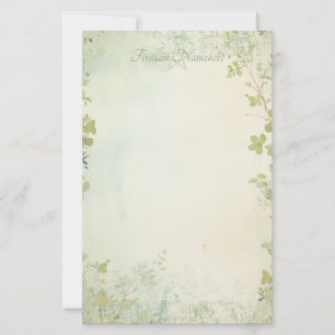 Create Your Own Shabby Chic Spring Meadow Floral Stationery