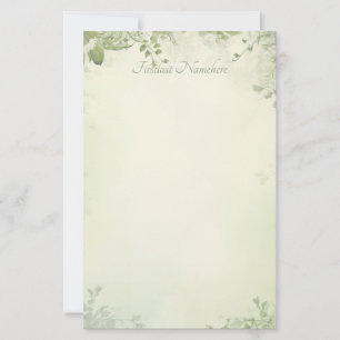 Create Your Own Shabby Chic Wildflower Vine Stationery