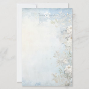 Create Your Own Shabby Chic Wildflowers Stationery