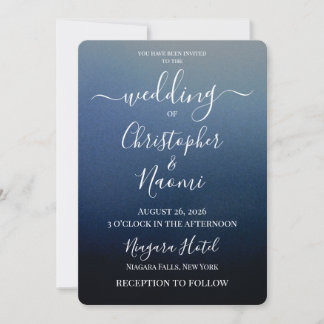 Create Your Own Shaded Ombre Wedding Invitation
