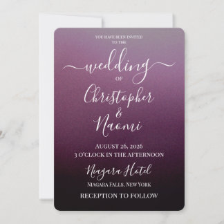 Create Your Own Shaded Ombre Wedding Invitation