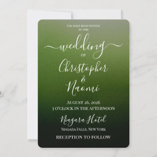 Create Your Own Shaded Ombre Wedding Invitation