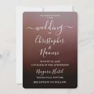 Create Your Own Shaded Ombre Wedding Invitation